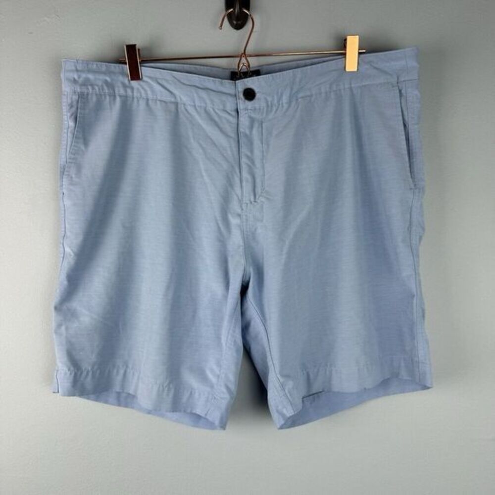 Faherty Mens Blue All Day Chino 8" Performance Stretch Drawstring Shorts Size 40